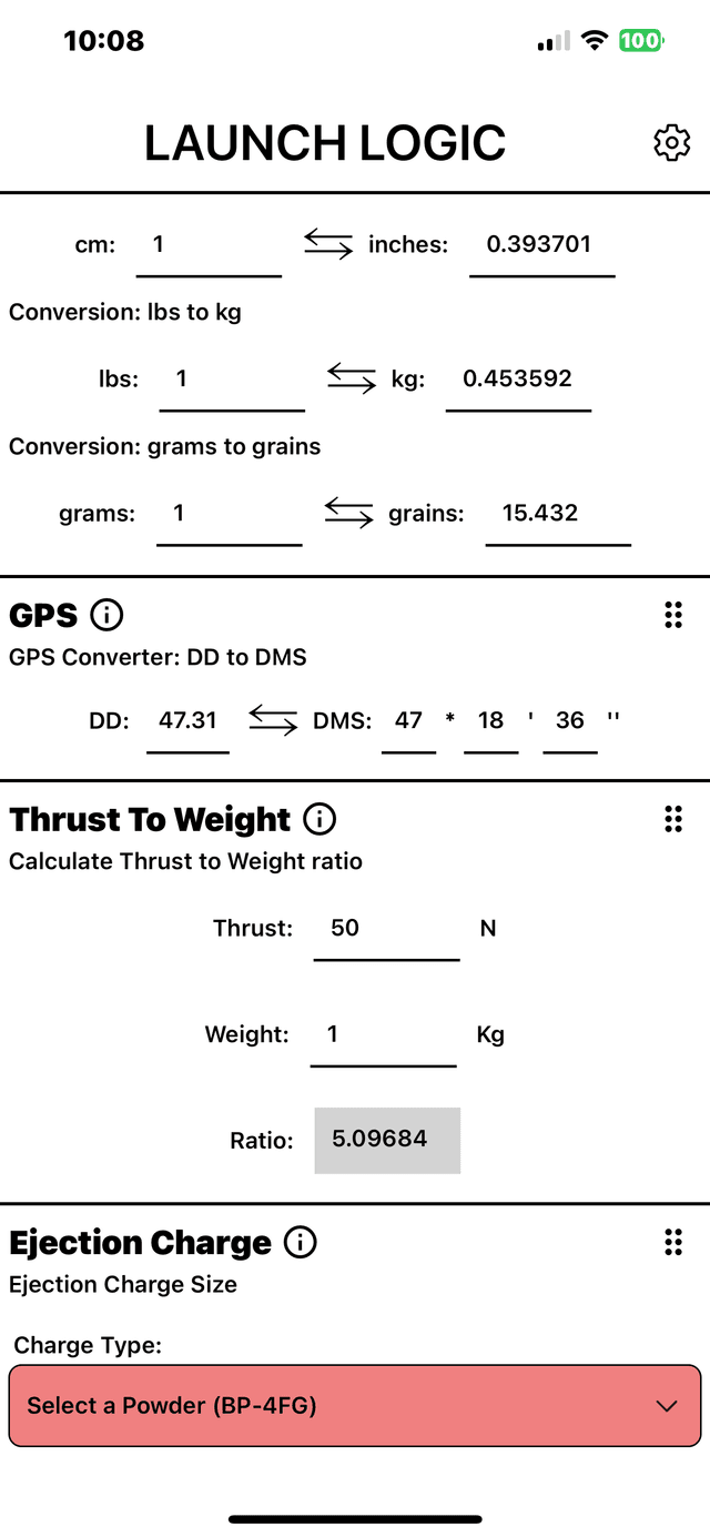 Launch Logic app calculations screen